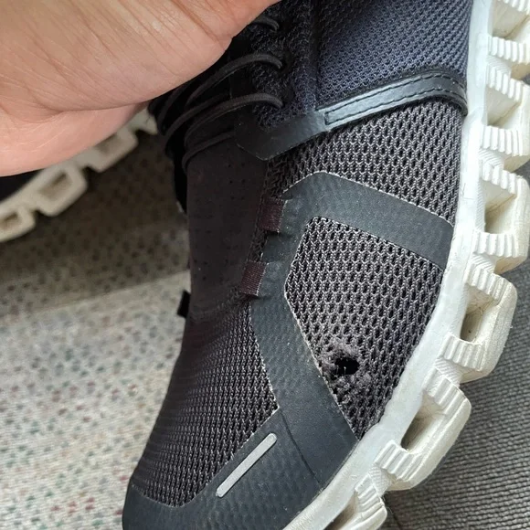 On Running Black and White Athletic Shoes - Picture 7 of 8